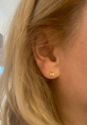 Natural Citrine Sterling Silver Studs