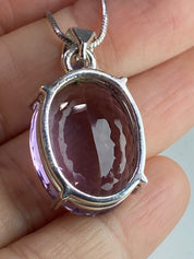 Purple Amethyst Sterling Silver Pendant