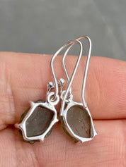 Green Apatite and 925 Silver Drop Earrings