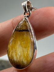 Blue John Silver Pendant - Extremely Rare