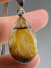Blue John Silver Pendant - Extremely Rare
