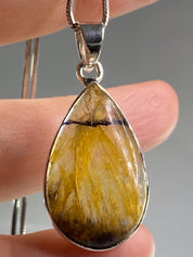 Blue John Silver Pendant - Extremely Rare