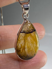 Blue John Silver Pendant - Extremely Rare
