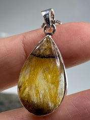 Blue John Silver Pendant - Extremely Rare