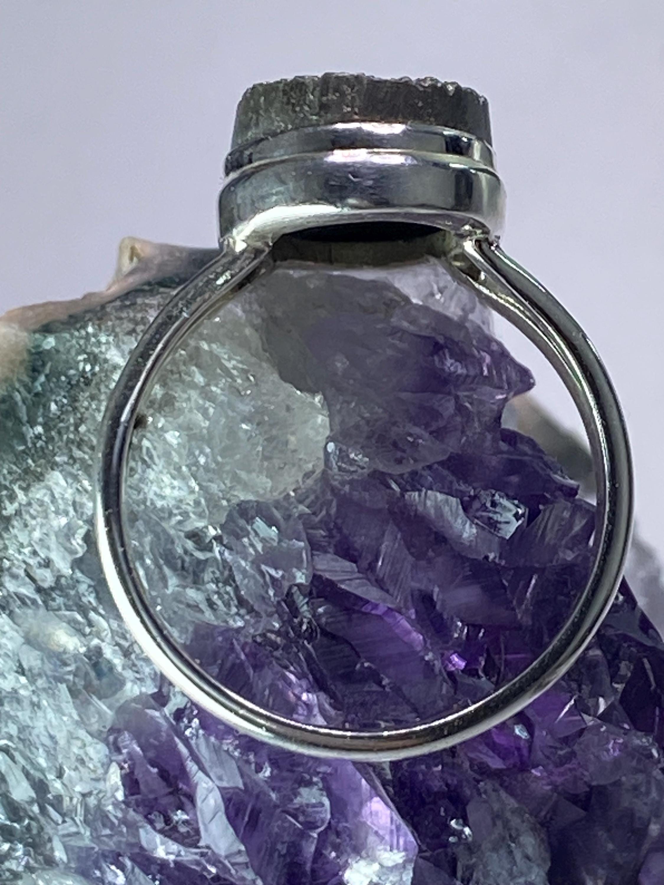 Pyrite Drusy/Drusy Silver Ring