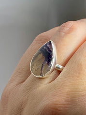 Blue John Silver Ring - Extremely Rare