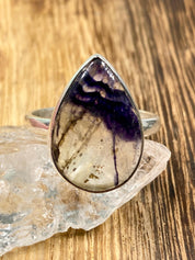 Blue John Silver Ring - Extremely Rare