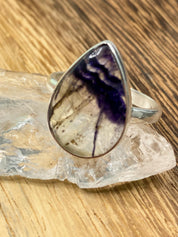 Blue John Silver Ring - Extremely Rare