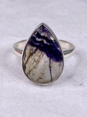 Blue John Silver Ring - Extremely Rare