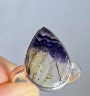 Blue John Silver Ring - Extremely Rare