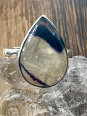 Blue John Silver Ring - Extremely Rare