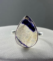 Blue John Silver Ring - Extremely Rare