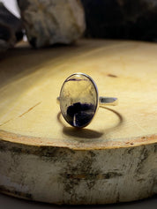 Blue John Silver Oval Ring - Extremely Rare