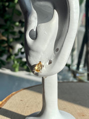 Natural Citrine Sterling Silver Studs