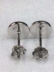 Black Tourmaline and Silver Studs (9mm)