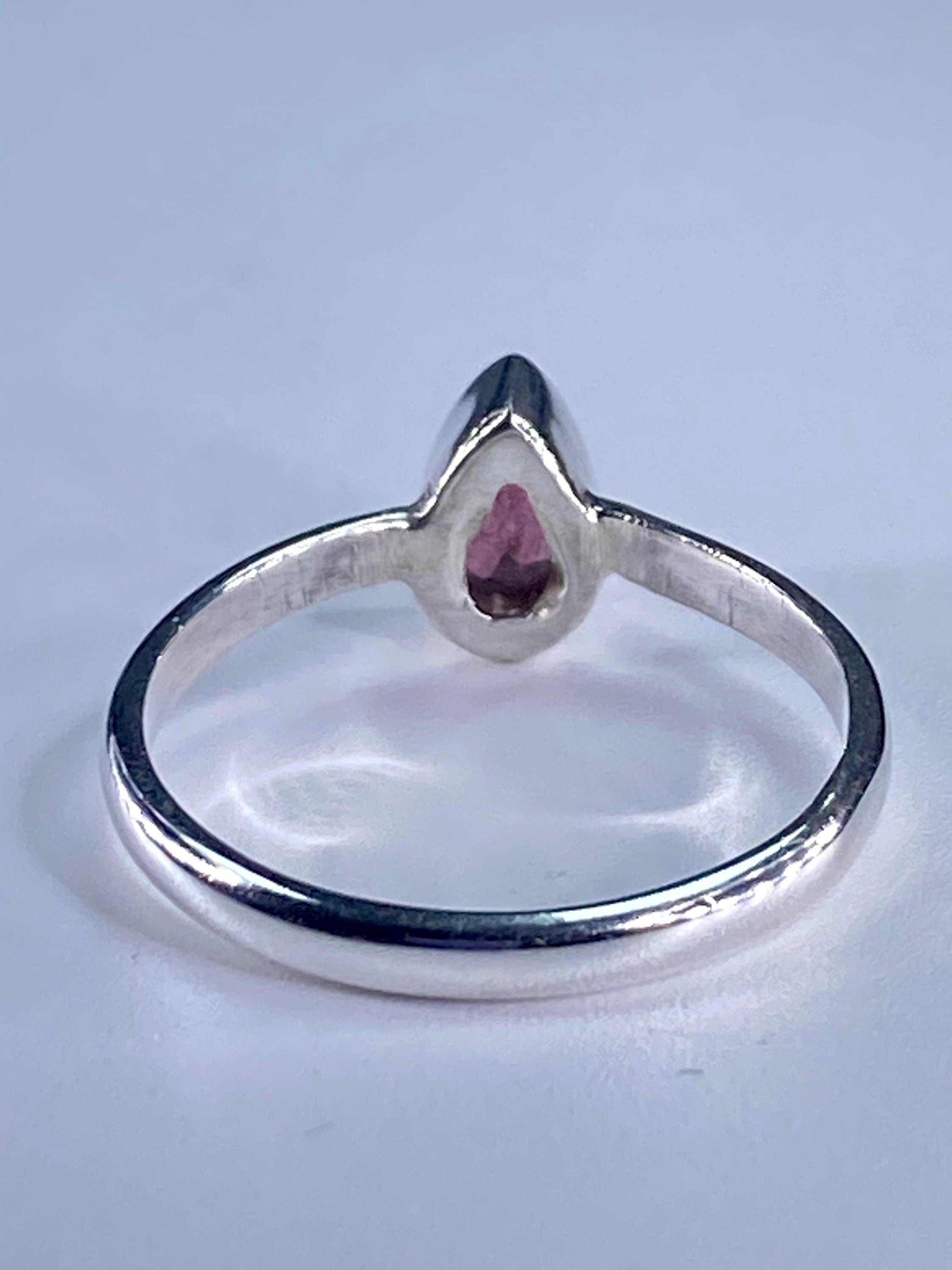 Tourmaline Pink 925 Silver Ring