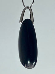 Polished Tourmaline Teardrop Pendant.