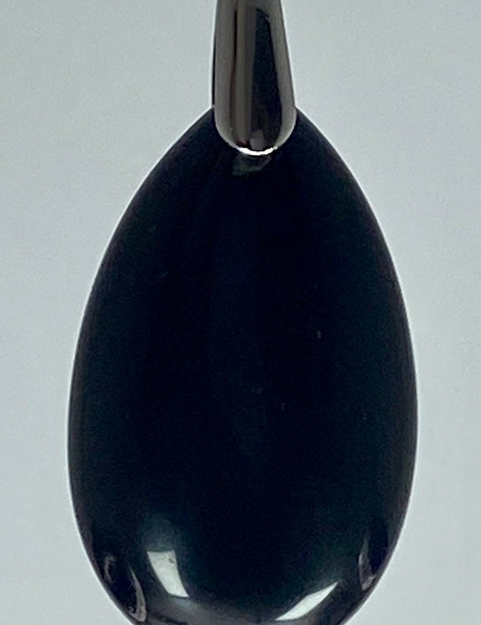 Polished Tourmaline Teardrop Pendant.