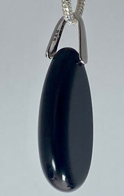 Polished Tourmaline Teardrop Pendant.