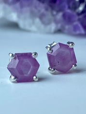 Ruby Stalactites cut stud earrings