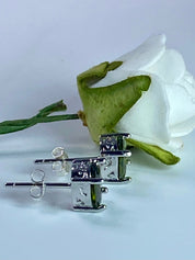 Oval Peridot Sterling Silver Stud Earrings