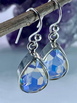 Mystic Topaz and Silver Drop Earrings