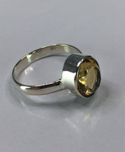 Citrine and Sterling Silver Ring