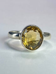 Citrine and Sterling Silver Ring