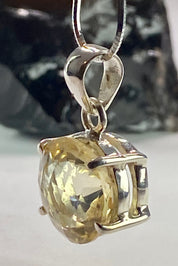 Citrine and Sterling Silver Pendant