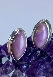 Peruvian Phosphosiderite Silver Studs (UV1)