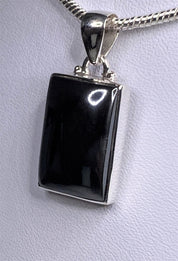 Hematite and Silver Pendant Including the Chain (M09)