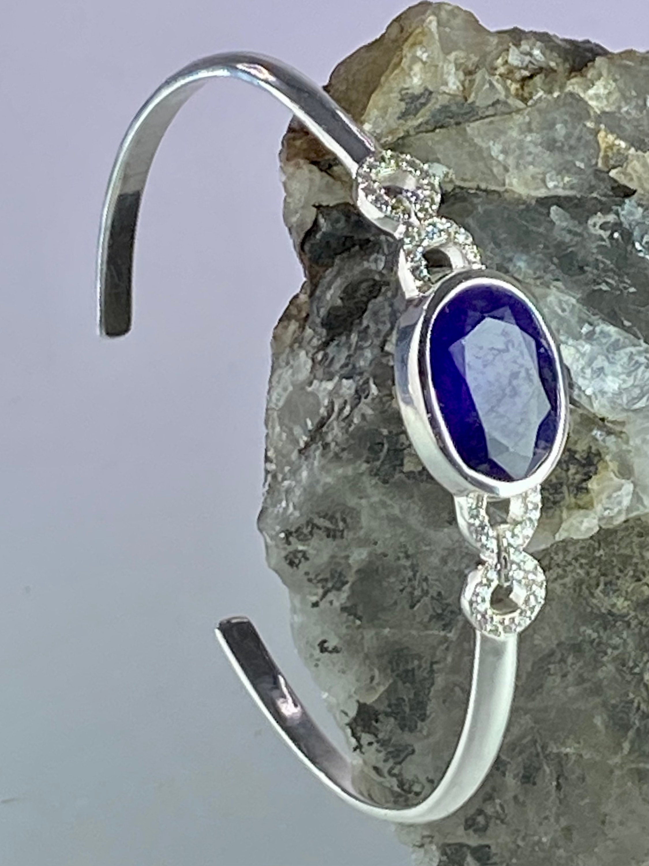 Sapphire Sterling Silver Bracelet
