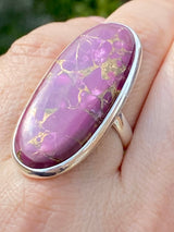 AAA Copper Turquoise Silver Ring (M09)