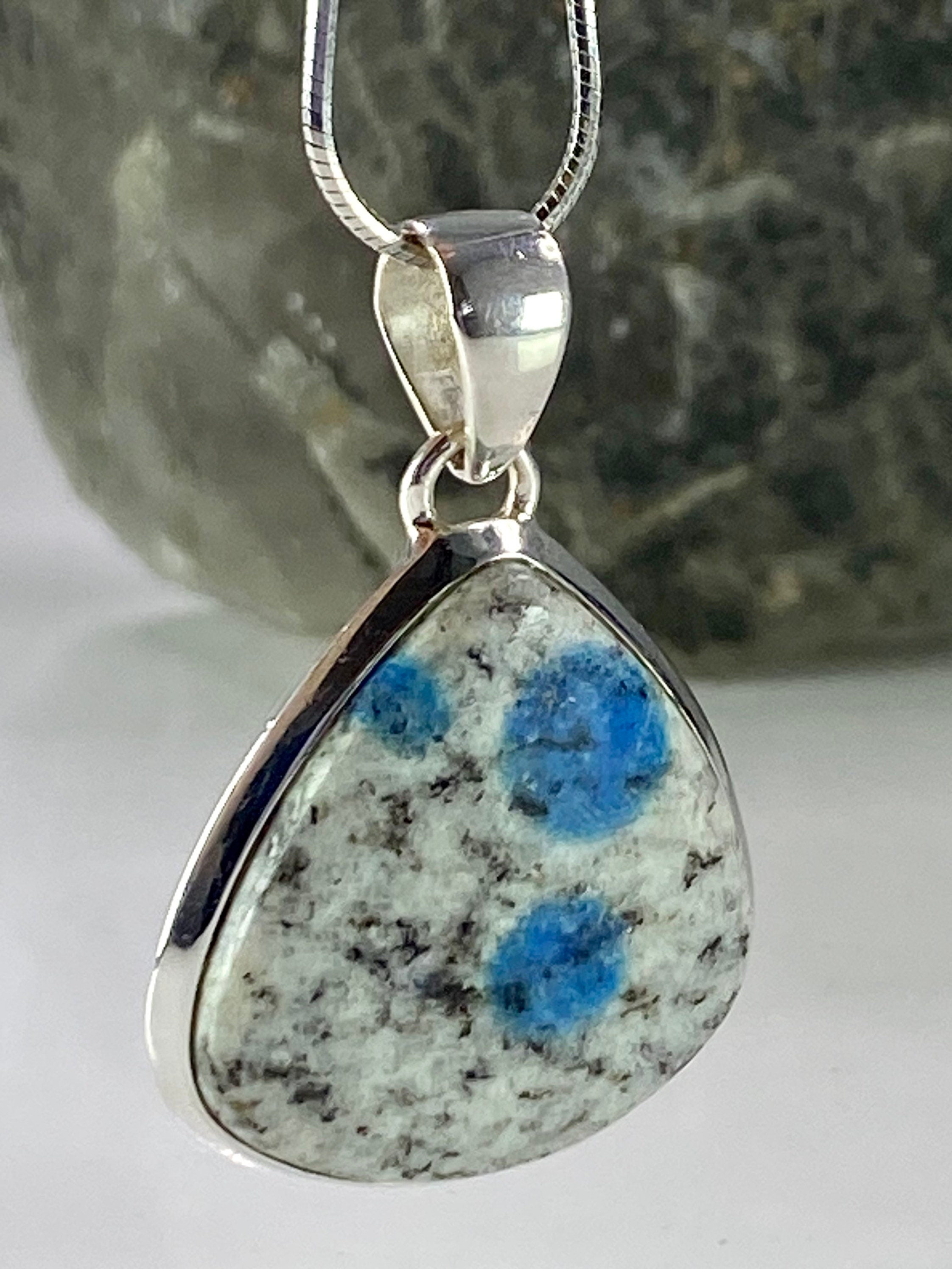 K2 Jasper and Sterling Silver Pendant Including Chain (M0523)