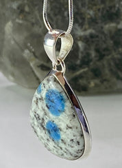 K2 Jasper and Sterling Silver Pendant Including Chain (M0523)