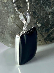 Hematite and Silver Pendant Including the Chain (M0523)