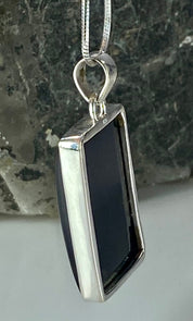 Hematite and Silver Pendant Including the Chain (M0523)