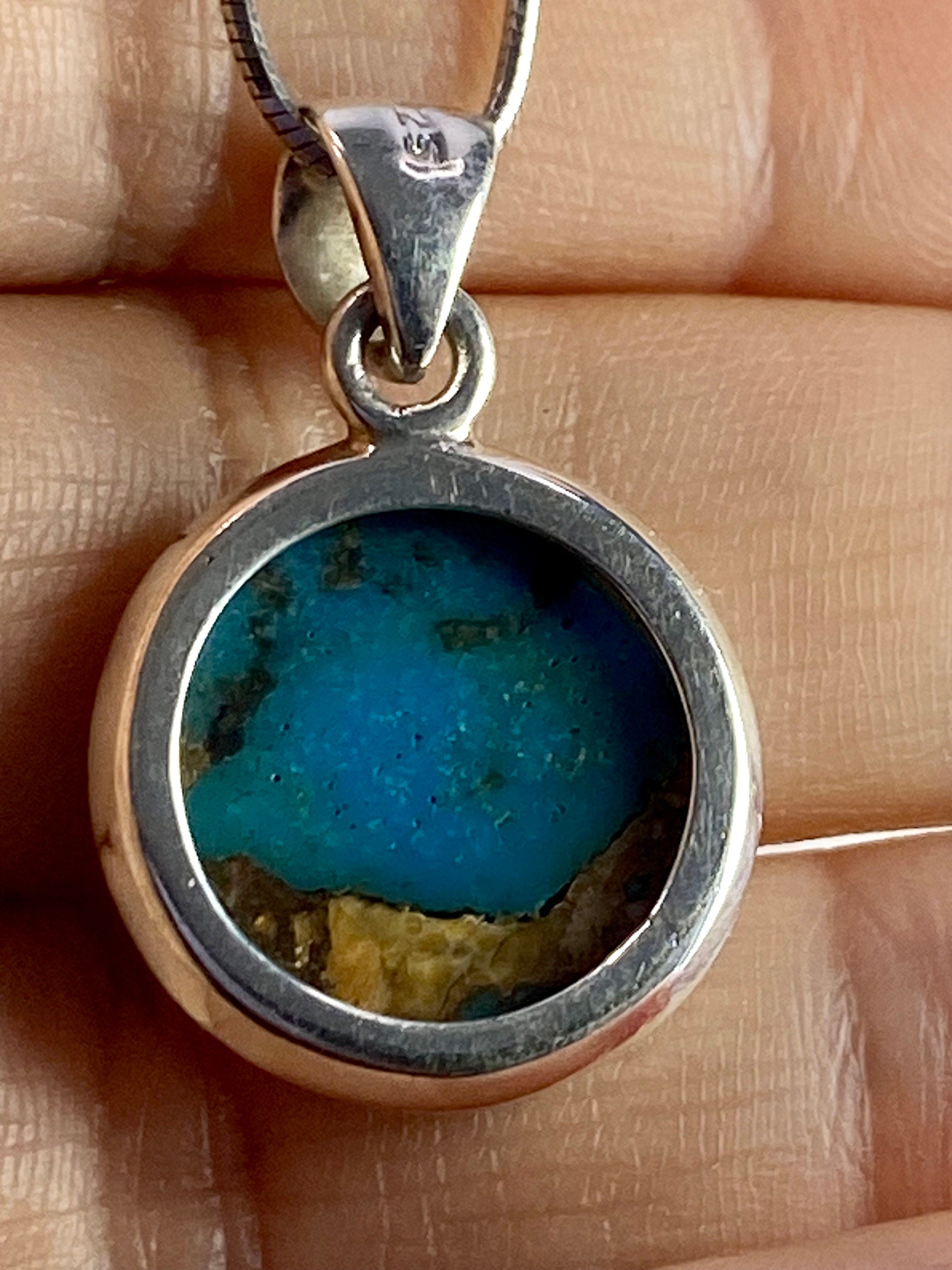 Spiny Oyster and Arizona Turquoise Silver Pendant(M0523)