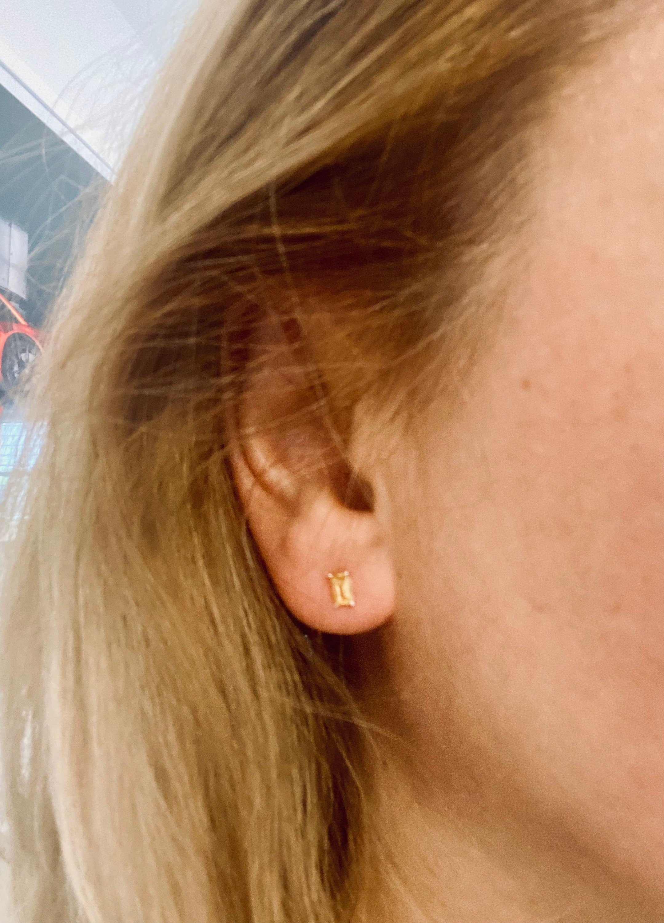 Natural Citrine Sterling Silver Studs