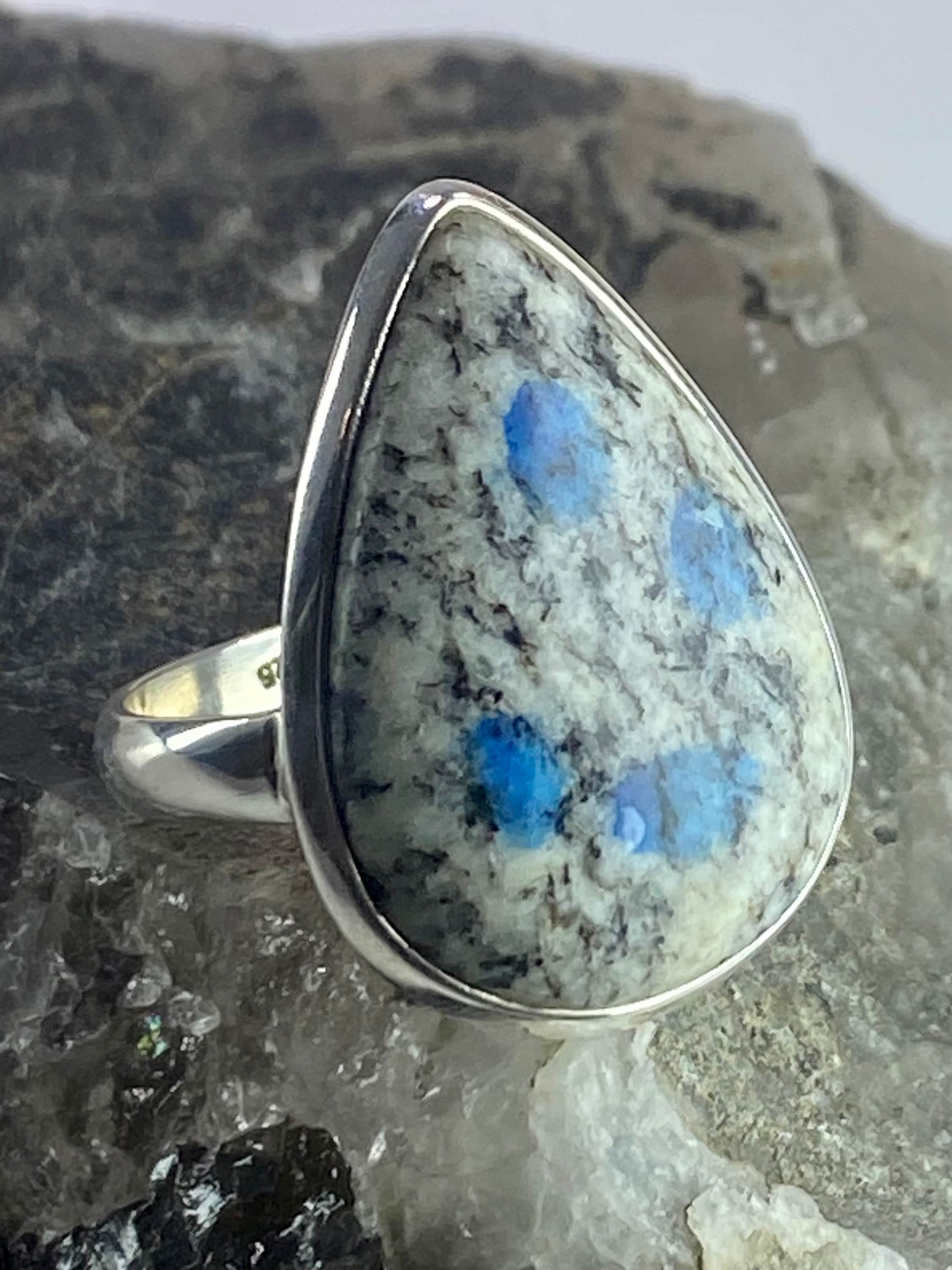 High Quality K2 Jasper and Silver Ring (M0523)