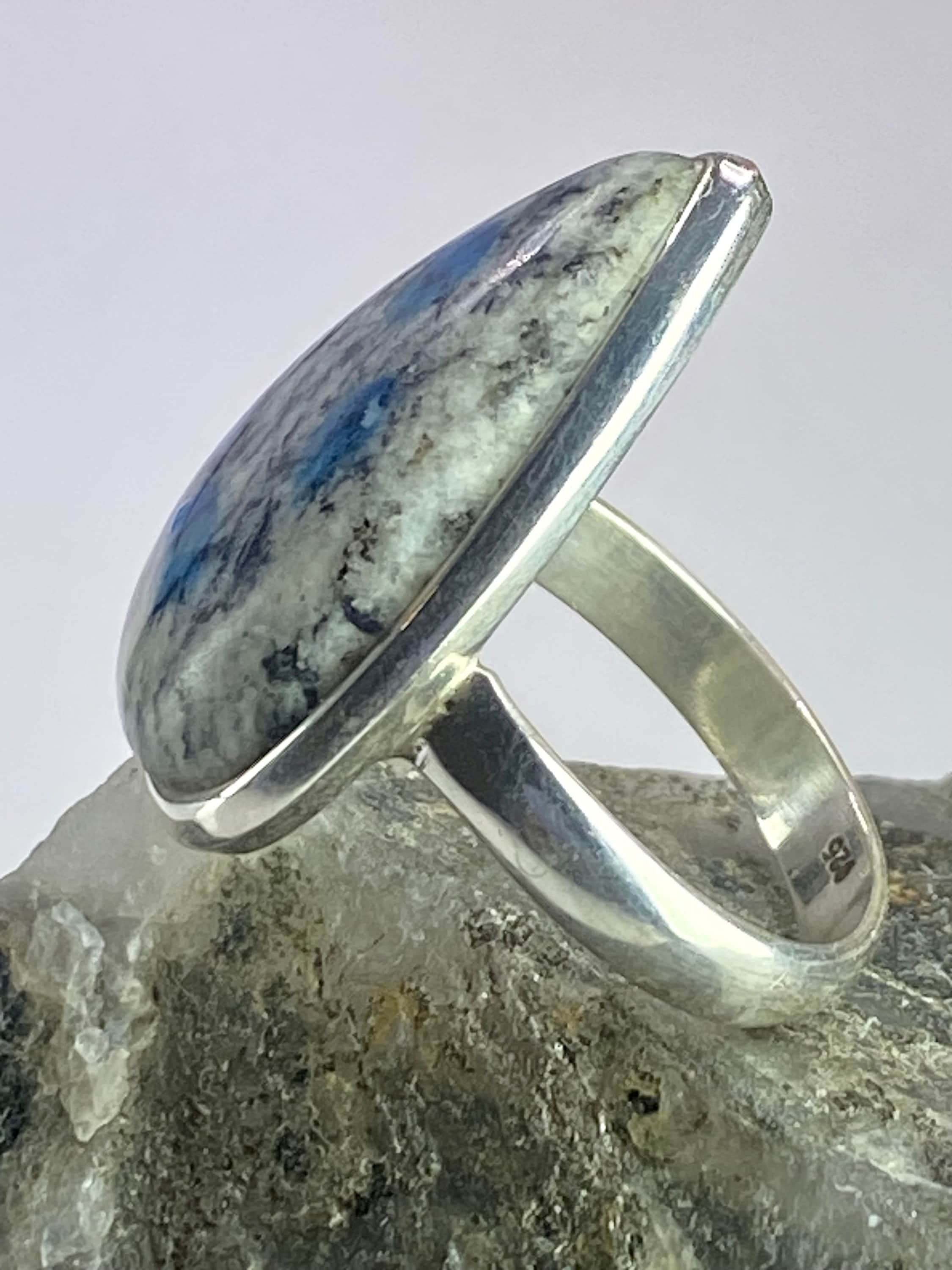 High Quality K2 Jasper and Silver Ring (M0523)