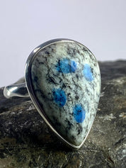 High Quality K2 Jasper and Silver Ring (M0523)