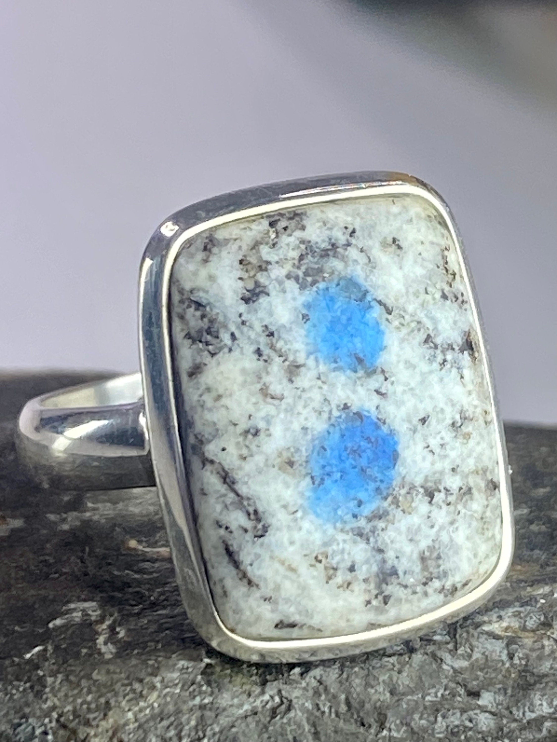 High Quality K2 Jasper and Silver Ring (M0523)