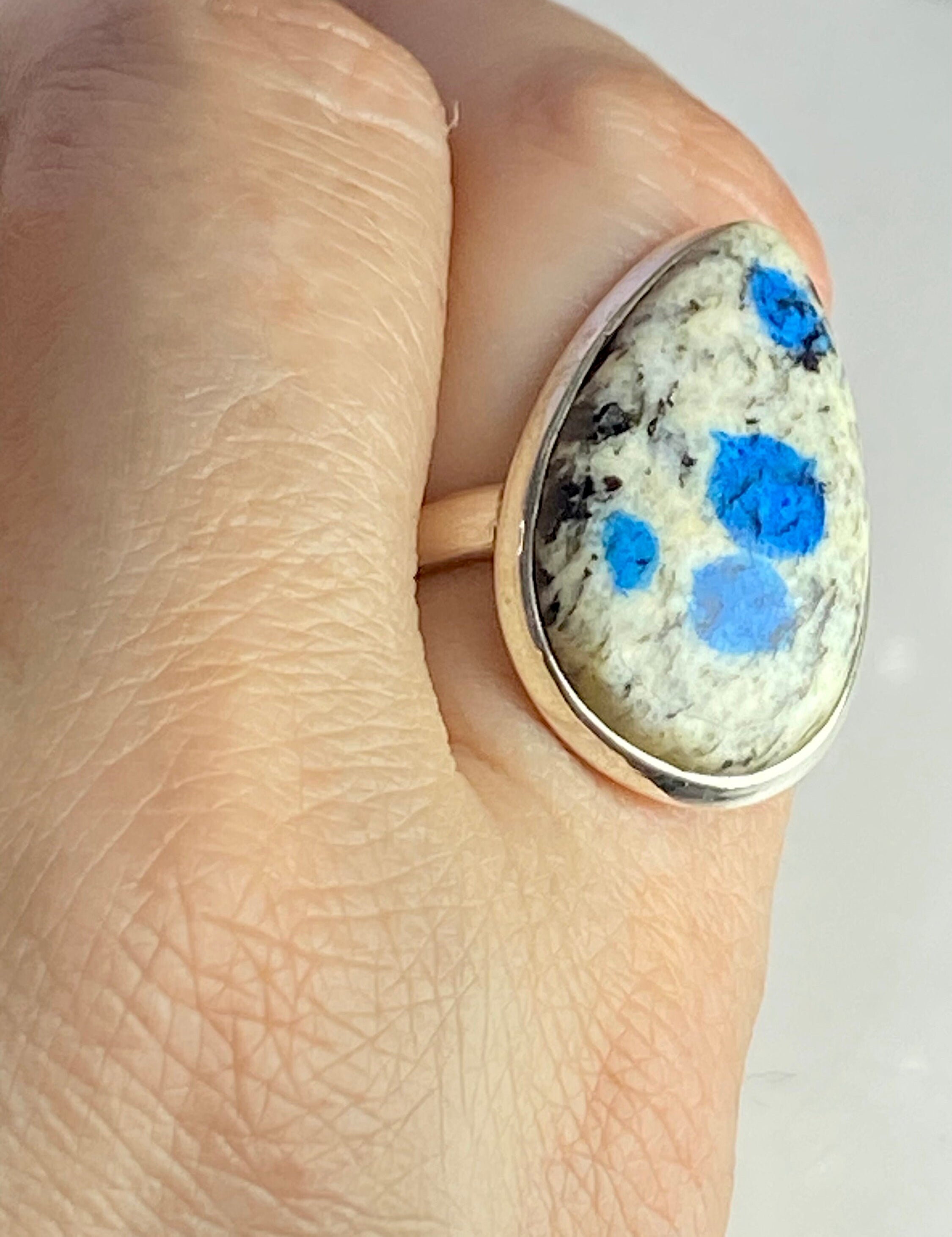 High Quality K2 Jasper and Silver Ring (M0523)