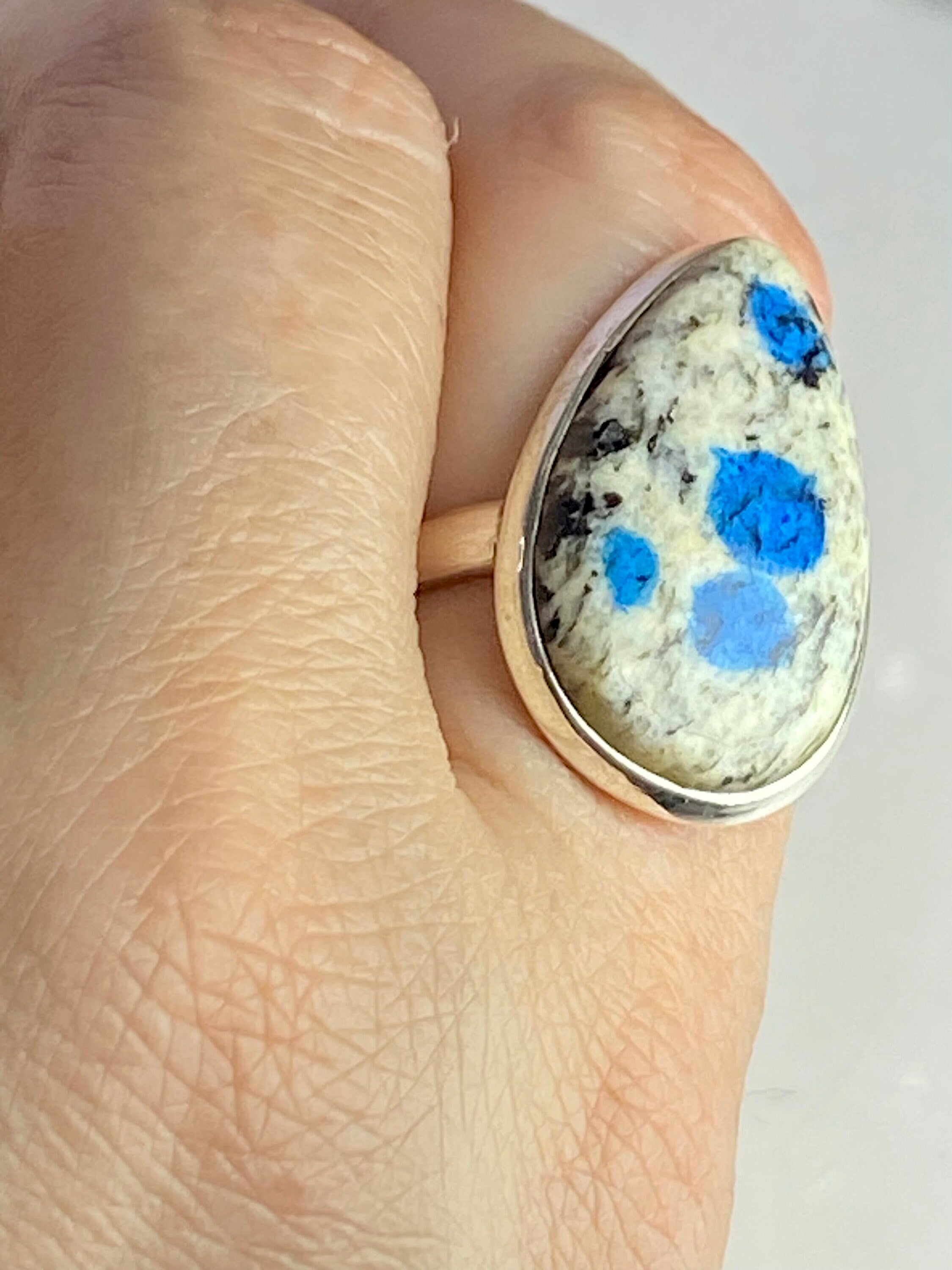 High Quality K2 Jasper and Silver Ring (M0523)