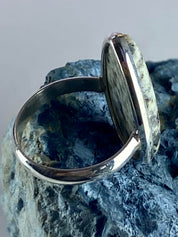 High Quality K2 Jasper and Silver Ring (M0523)