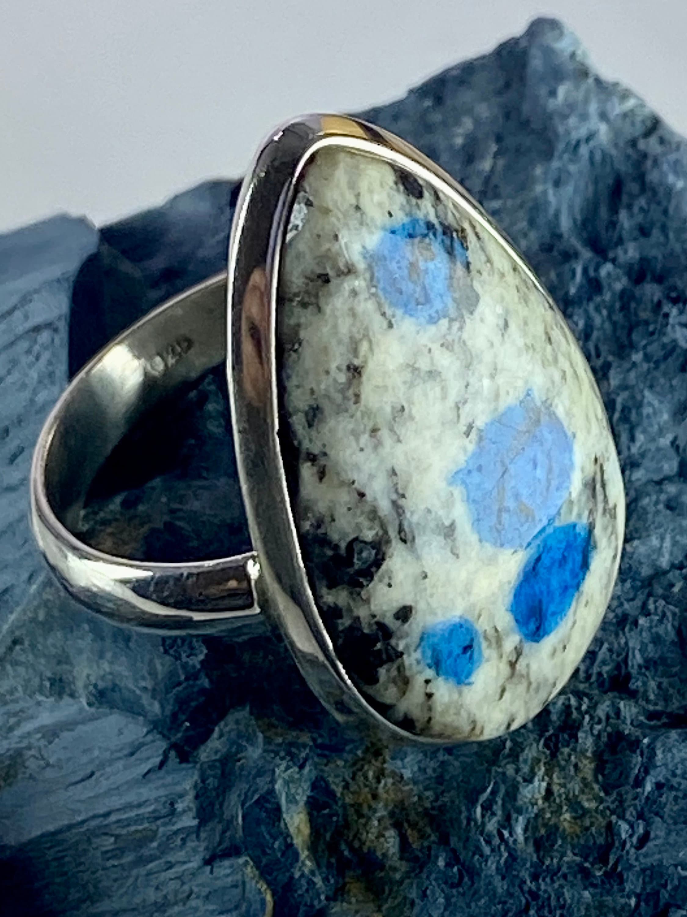 High Quality K2 Jasper and Silver Ring (M0523)