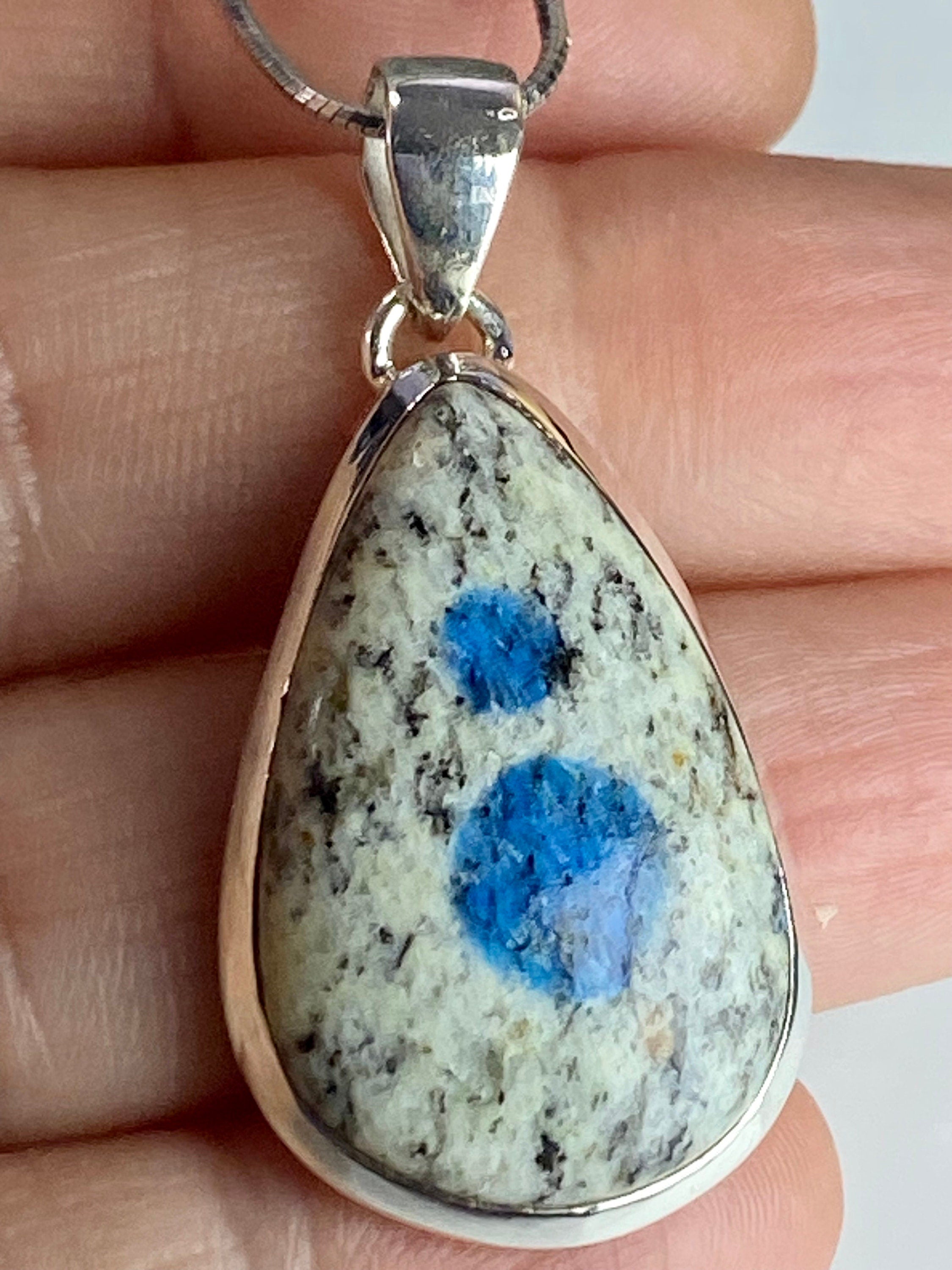 K2 Jasper and Sterling Silver Pendant Including Chain (M0523)