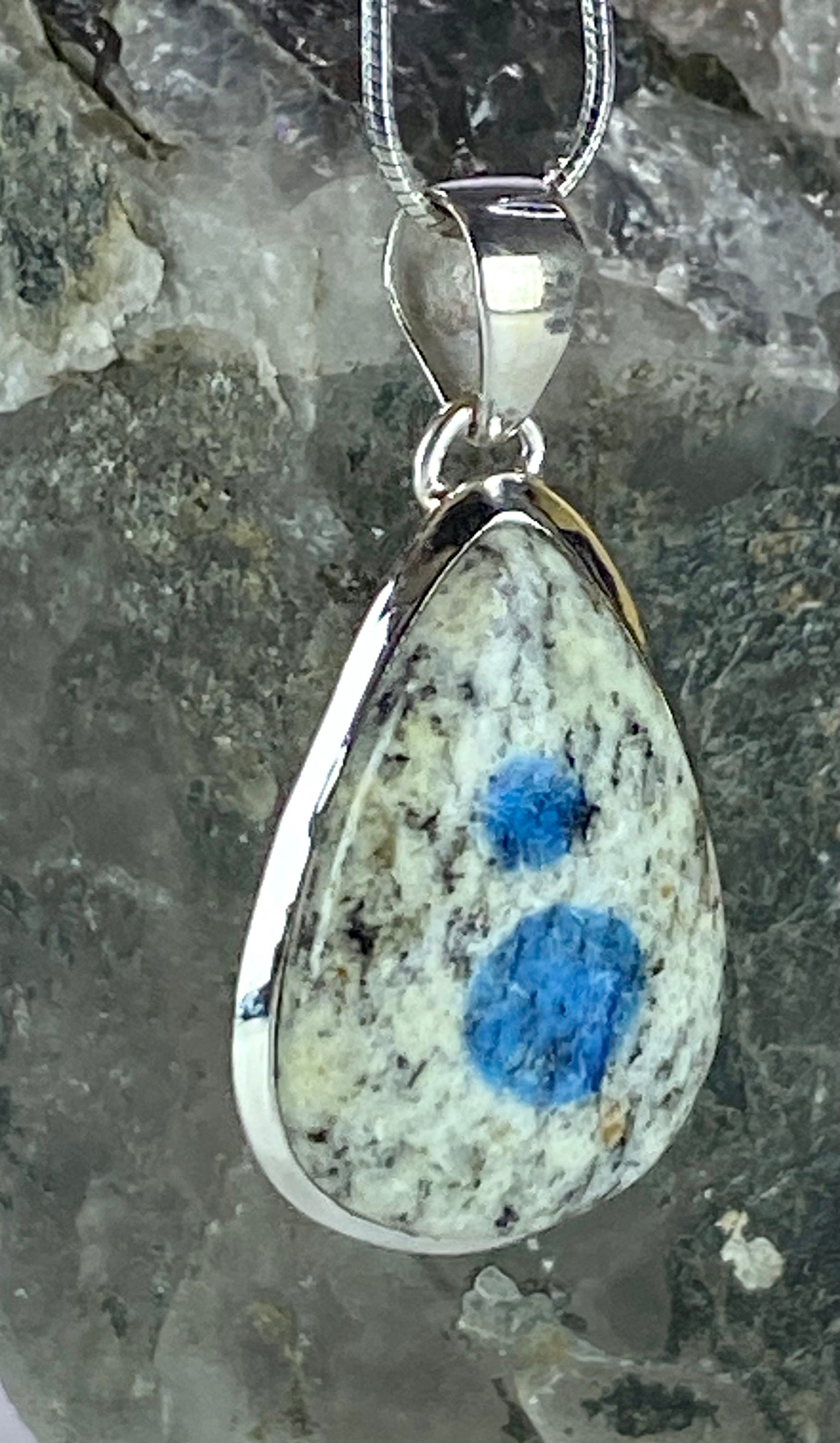 K2 Jasper and Sterling Silver Pendant Including Chain (M0523)