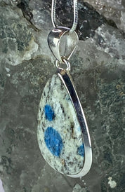 K2 Jasper and Sterling Silver Pendant Including Chain (M0523)